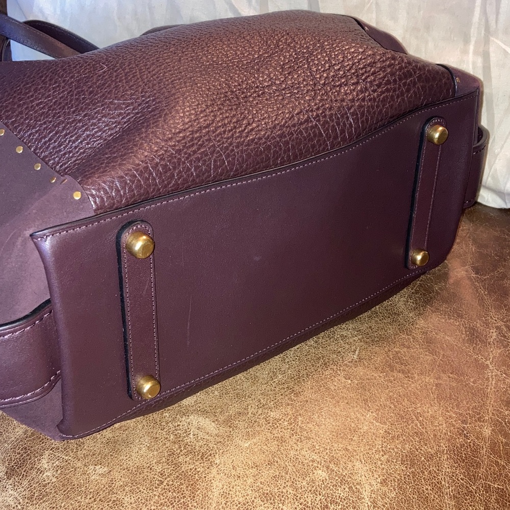 Coach Edie 42 Hobo Shoulder Bag 32988 with buffalo leather and suede sides - Picture 7 of 13